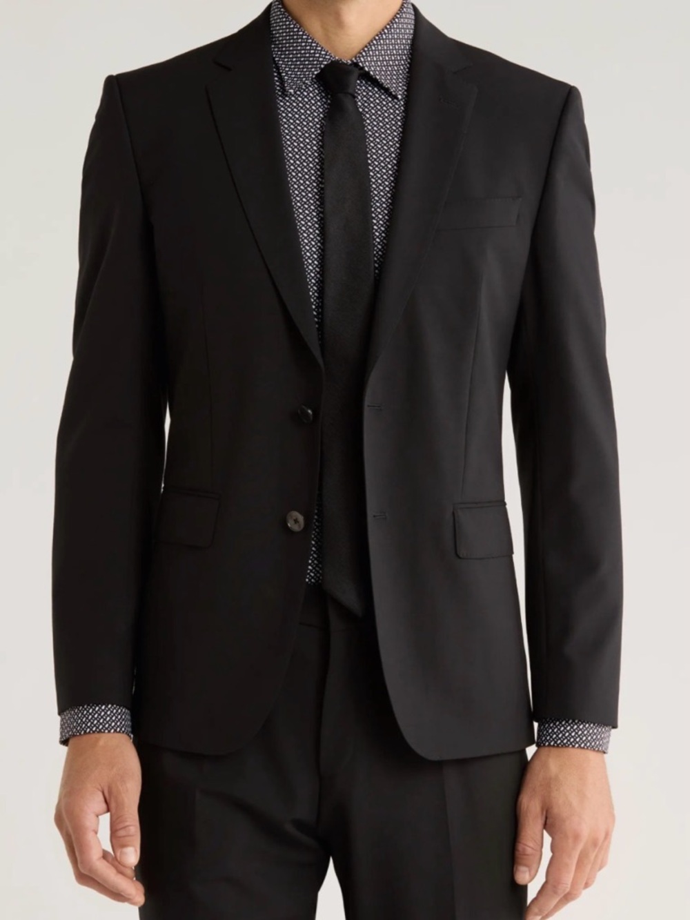 BOSS Black Two-Button Notch Lapel Blazer
